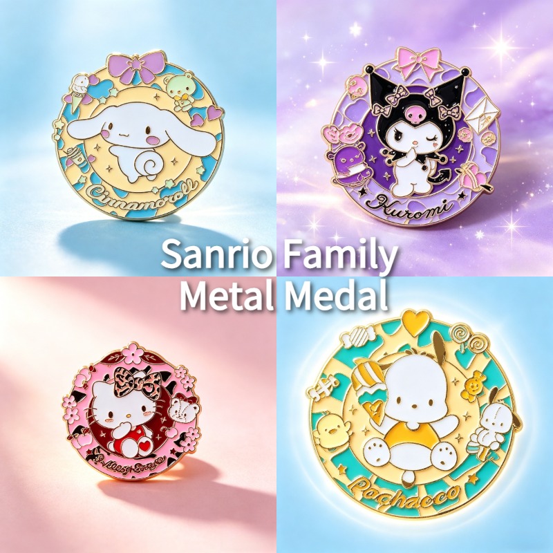 Sanrio Enamel Brooch Hello Kit – обзор и цена Embroidery Wallpaper