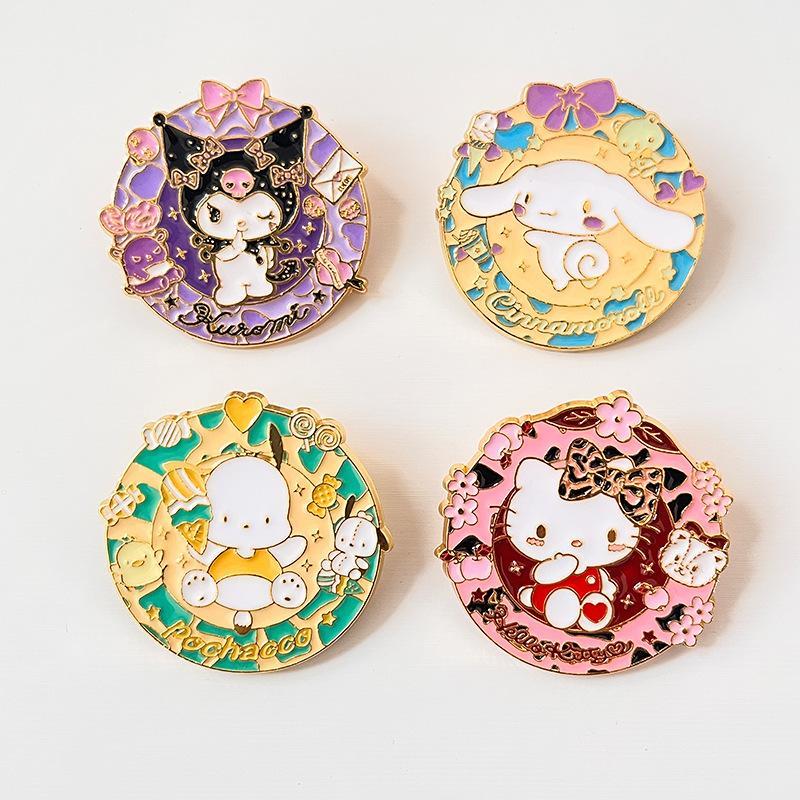 Sanrio Enamel Brooch Hello Kit – обзор и цена Embroidery Wallpaper