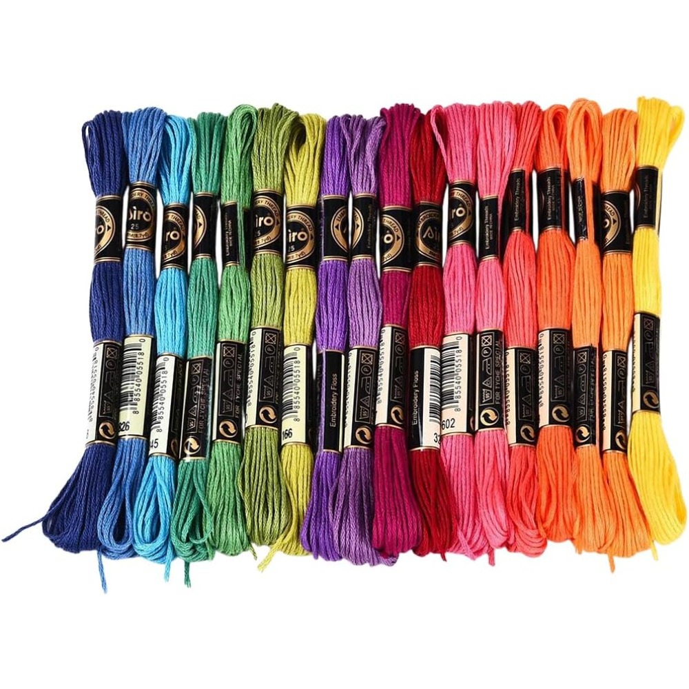 18 Skeins 157.5 Yards Colorful – обзор и цена Embroidery Bracelet