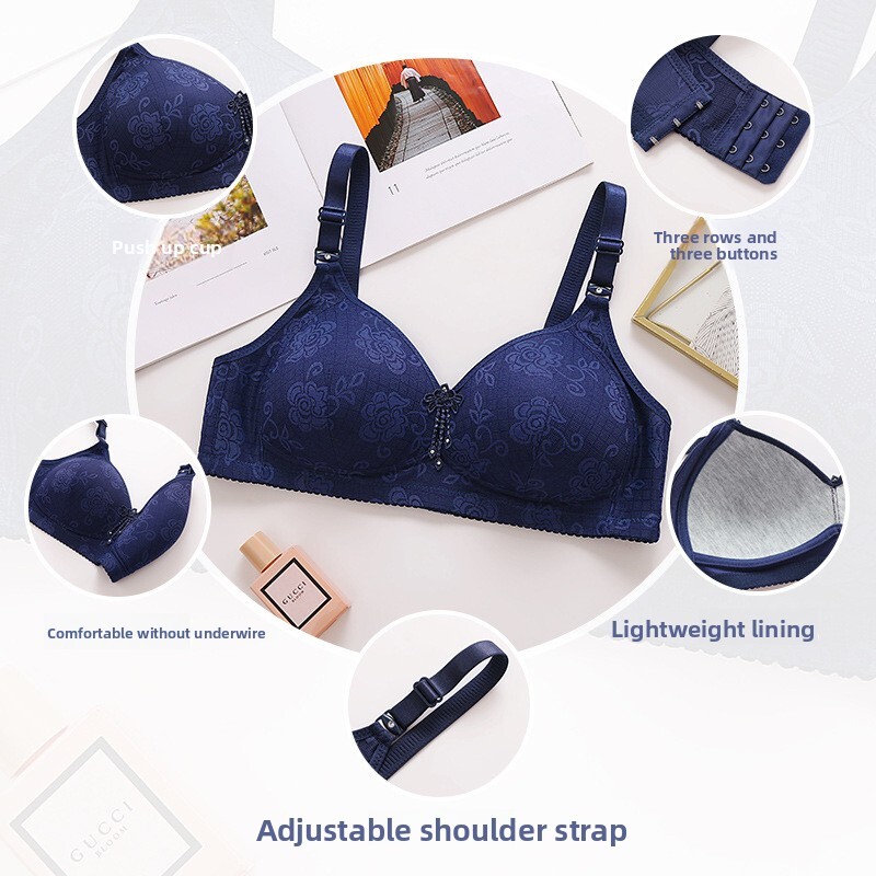 New Women Mom Bra Large Size T – обзор и цена Embroidery Ring Sizes