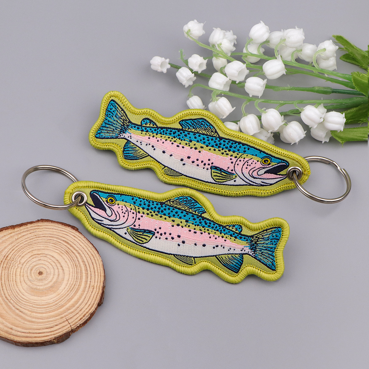 Embroidered Cute Fish Key Tags – обзор и цена Embroidery Keychain