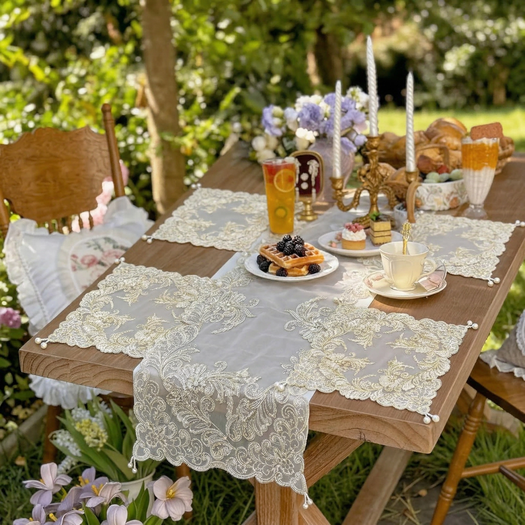 Table Runner Set With Napkin P – обзор и цена Embroidery Gold
