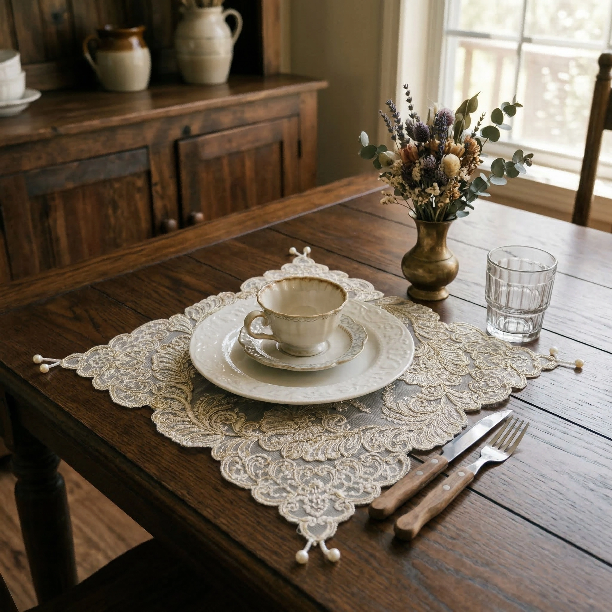 Table Runner Set With Napkin P – обзор и цена Embroidery Gold