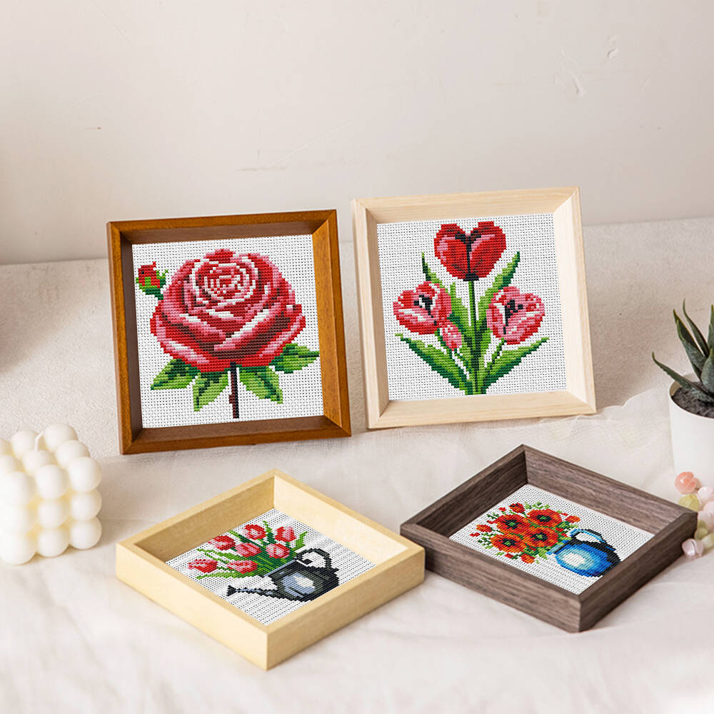 Evershine 8pcs Mini Flower Cro – обзор и цена Embroidery Rose Stitch