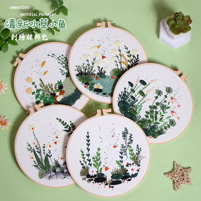 DIY Embroidery Kit Fish Tank P – обзор и цена Embroidery Workshop