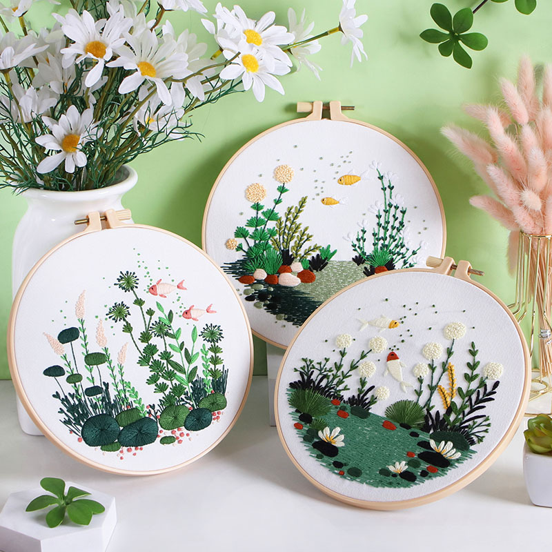 DIY Embroidery Kit Fish Tank P – обзор и цена Embroidery Workshop