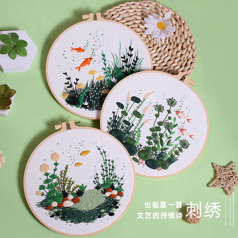 DIY Embroidery Kit Fish Tank P – обзор и цена Embroidery Workshop