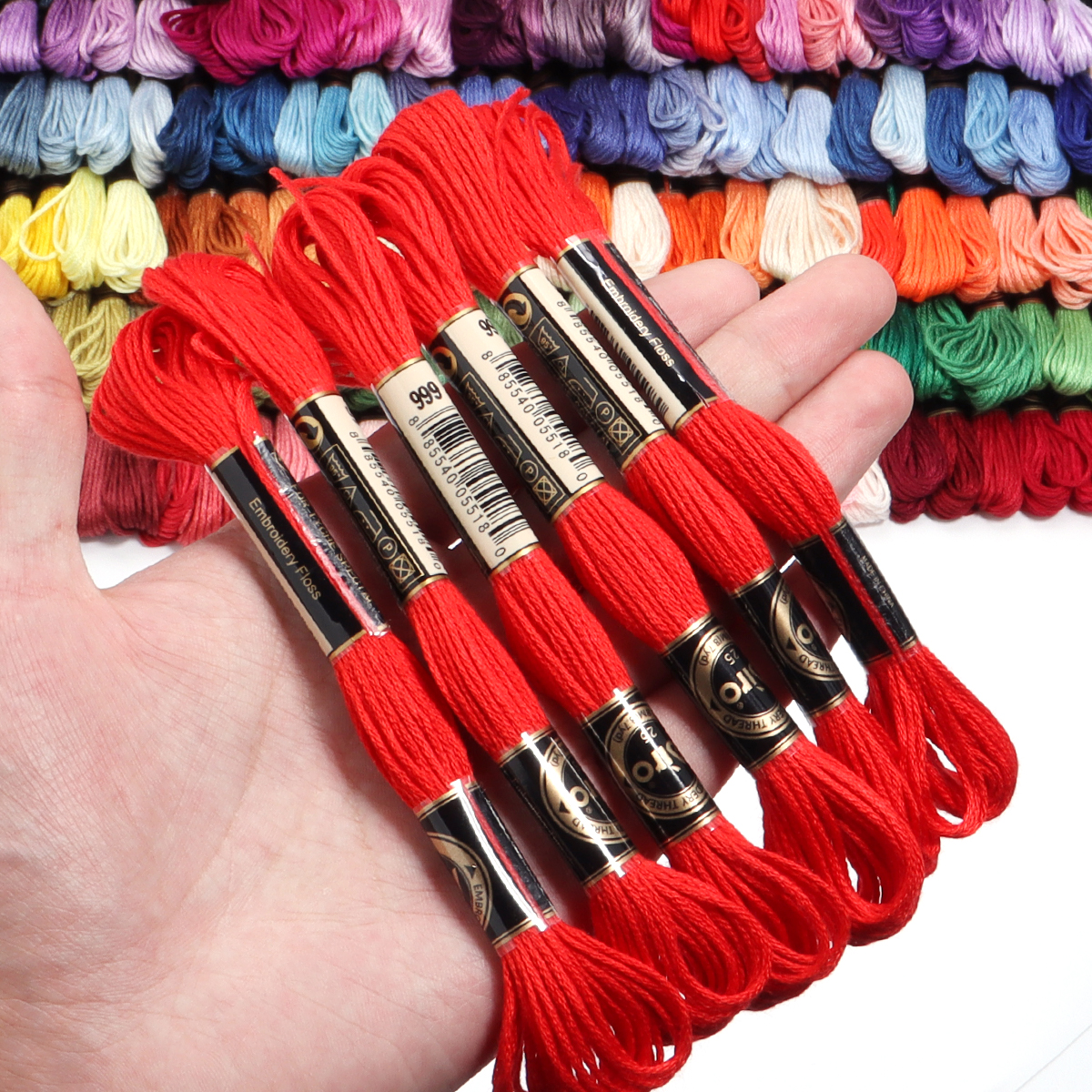 6Pcs/Lot Multicolor Polyester  – обзор и цена Embroidery Kit Set