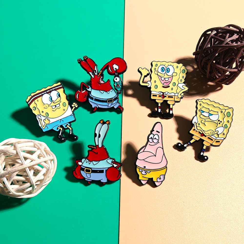 6 Pcs SpongeBob SquarePants An – обзор и цена Embroidery Wallpaper