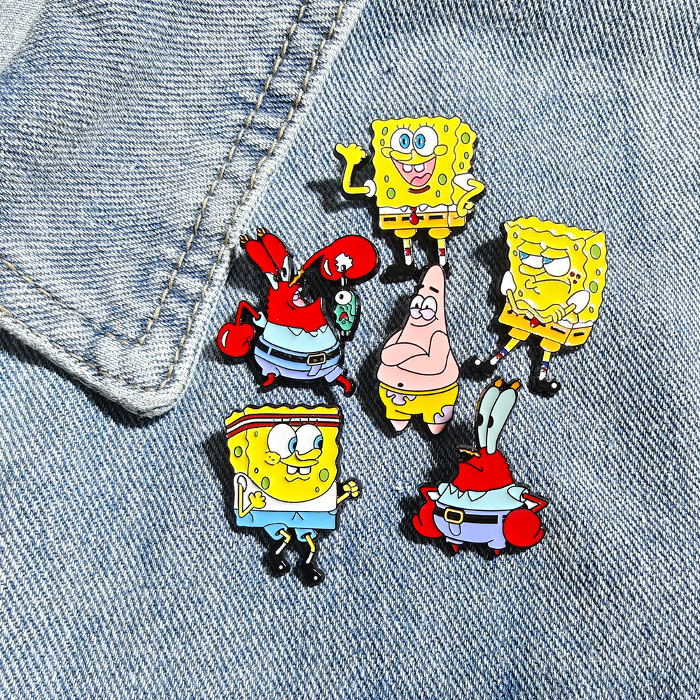 6 Pcs SpongeBob SquarePants An – обзор и цена Embroidery Wallpaper
