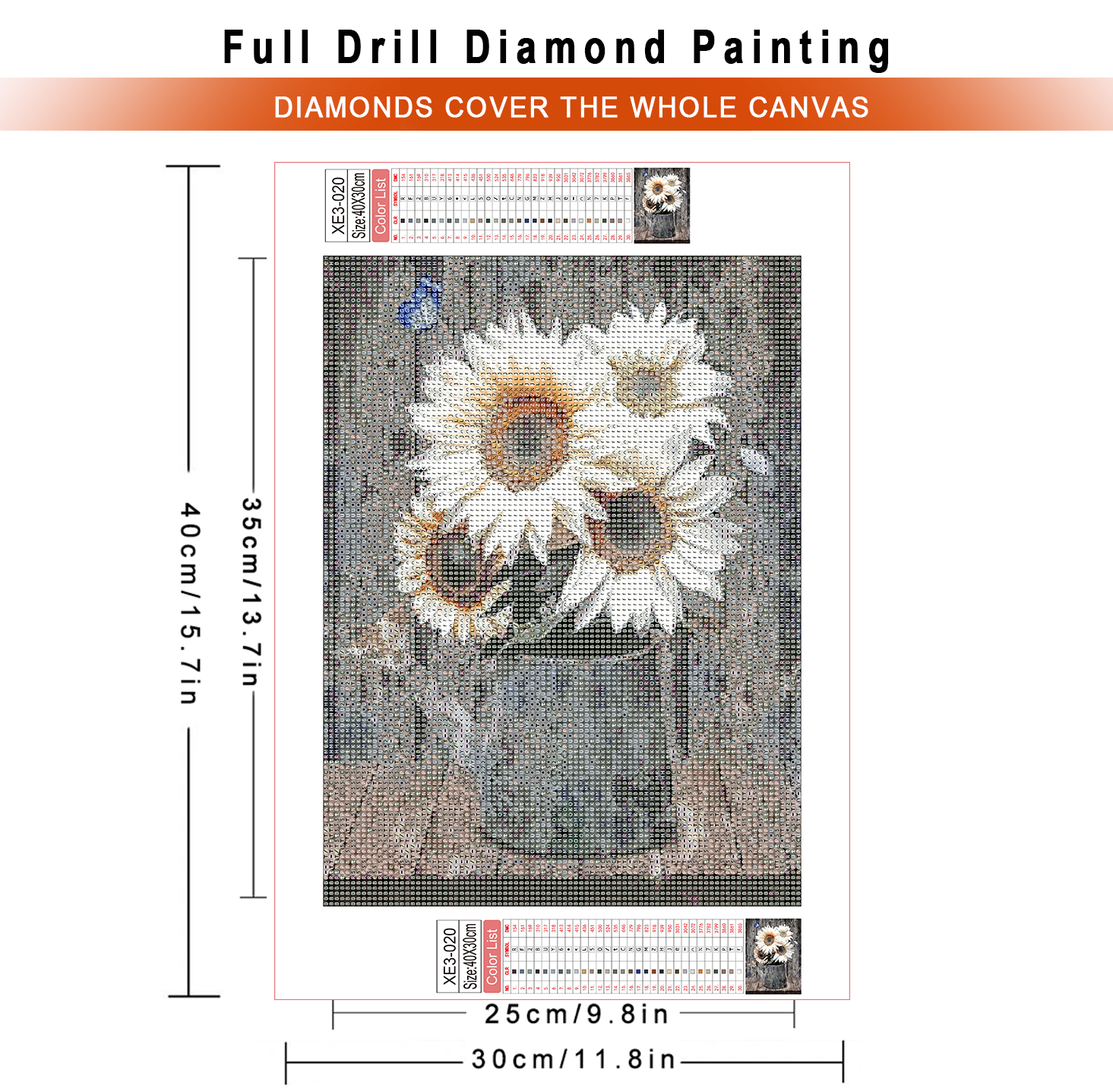 1pc frameless  Diamond Paintin – обзор и цена Embroidery Rose Stitch
