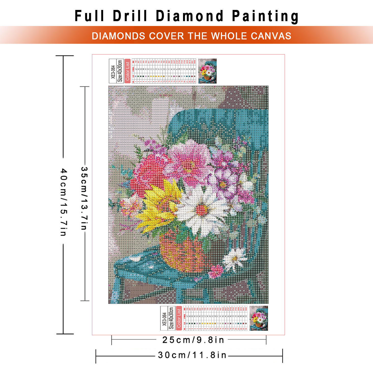 1pc frameless  Diamond Paintin – обзор и цена Embroidery Rose Stitch