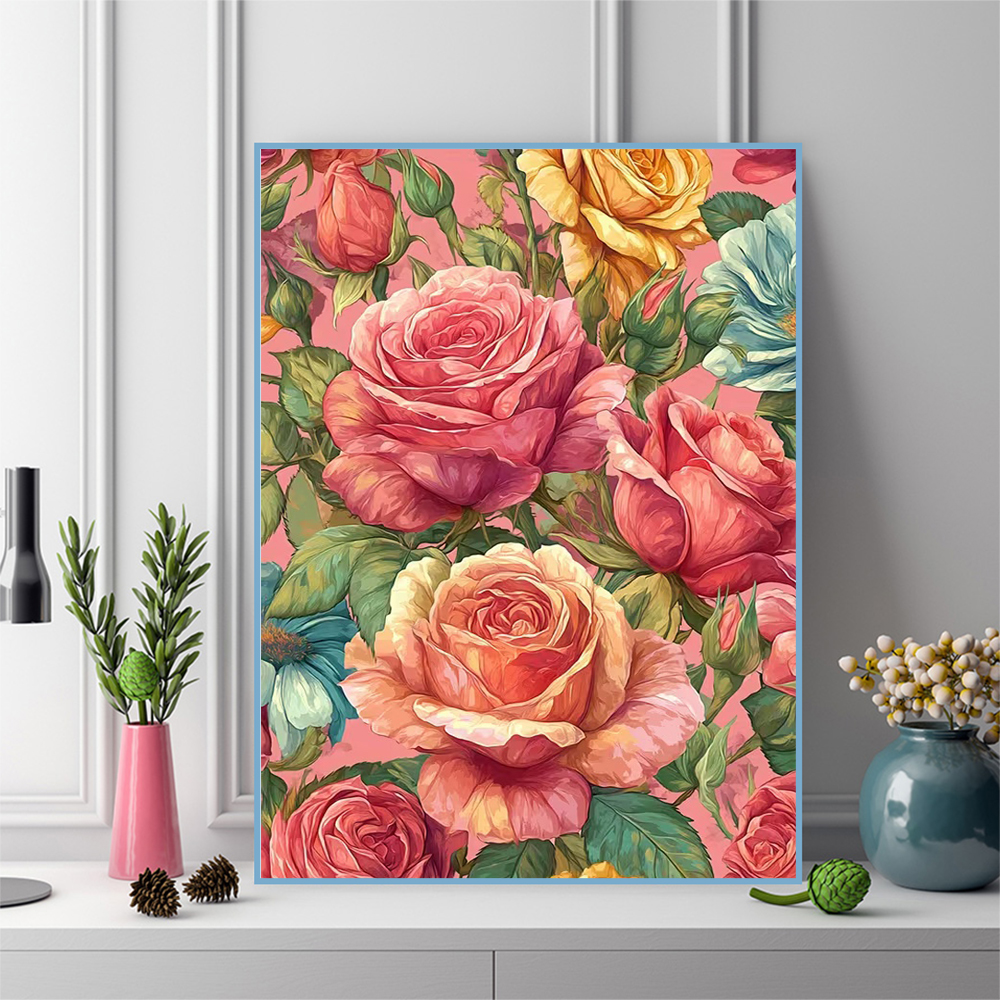 Momoart Full Drill Diamond Emb – обзор и цена Embroidery Rose Stitch