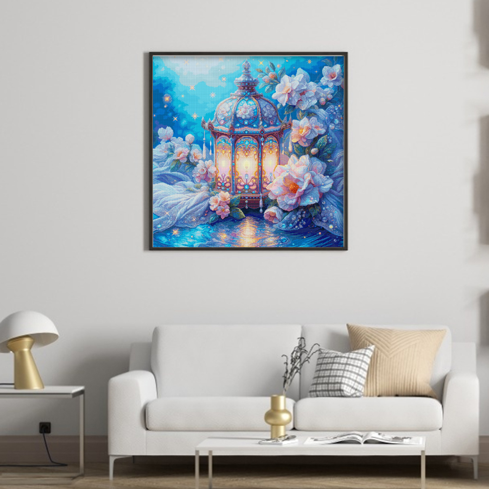 Lantern Print Cross Stitch Kit – обзор и цена Printed Embroidery Kit