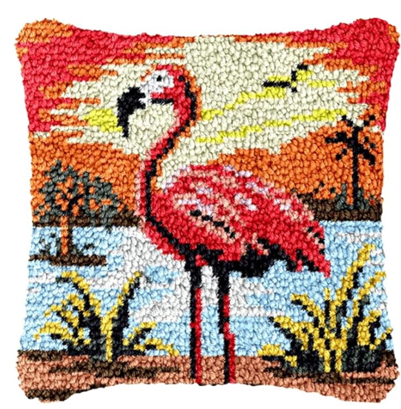 Flamingo Penguin Latch Hook Ru – обзор и цена Printed Embroidery Kit