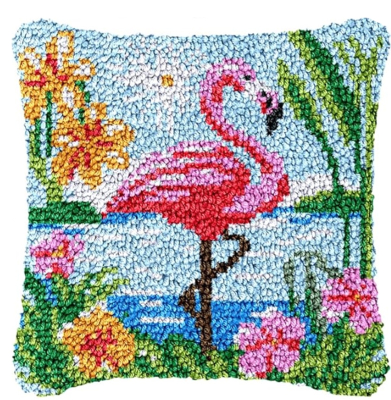 Flamingo Penguin Latch Hook Ru – обзор и цена Printed Embroidery Kit