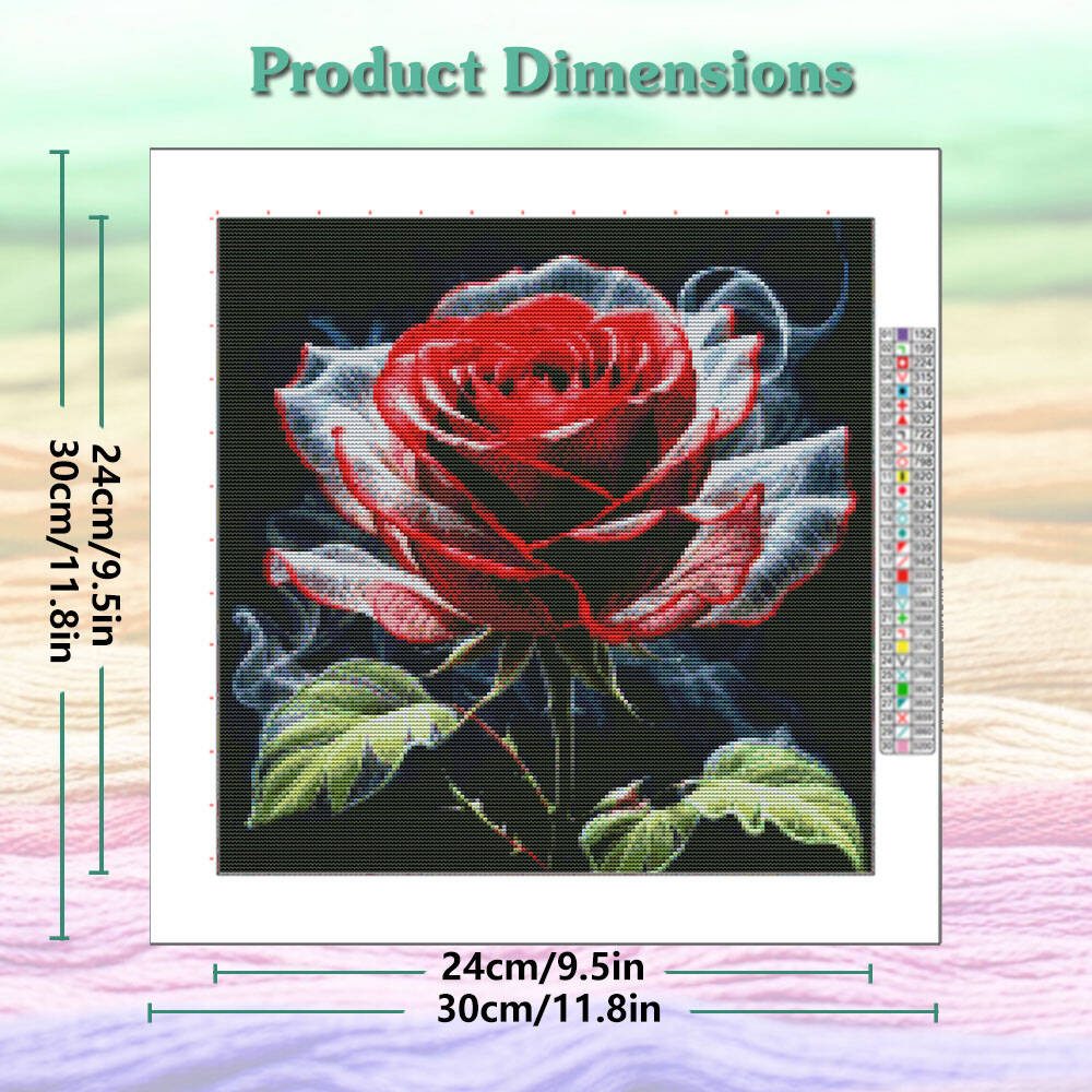 DIY Rose Flower Cross Stitch K – обзор и цена Embroidery Rose Stitch