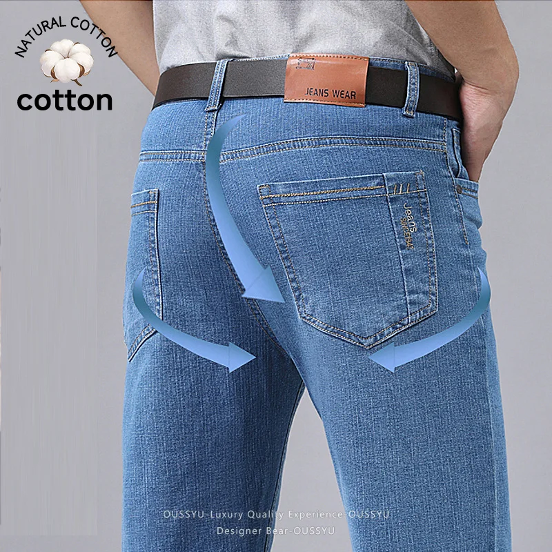 Summer Thin Men's Denim Jeans  – обзор и цена Embroidery Workshop