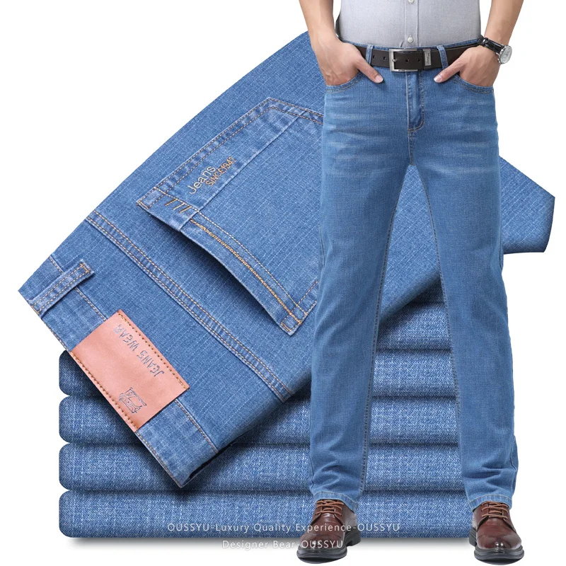 Summer Thin Men's Denim Jeans  – обзор и цена Embroidery Workshop