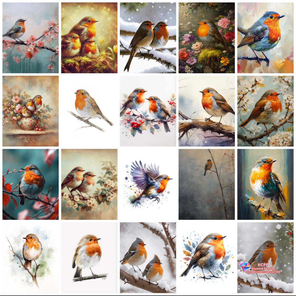 unframe Robin Bird Cute Robin  – обзор и цена Embroidery Gift Ideas