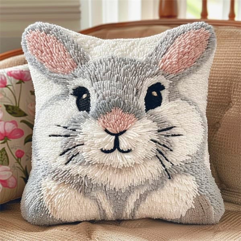 Animal Latch Hook Kit Cute Kno – обзор и цена Printed Embroidery Kit