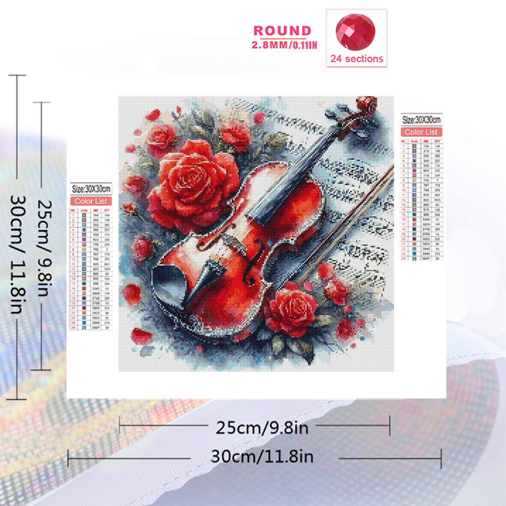 Evershine DIY Diamond Painting – обзор и цена Embroidery Rose Stitch