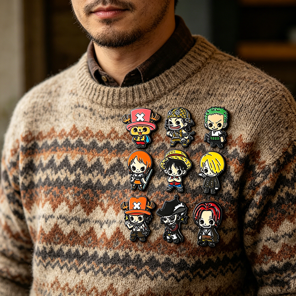 9pcs One Piece Anime Enamel Pi – обзор и цена Embroidery Wallpaper