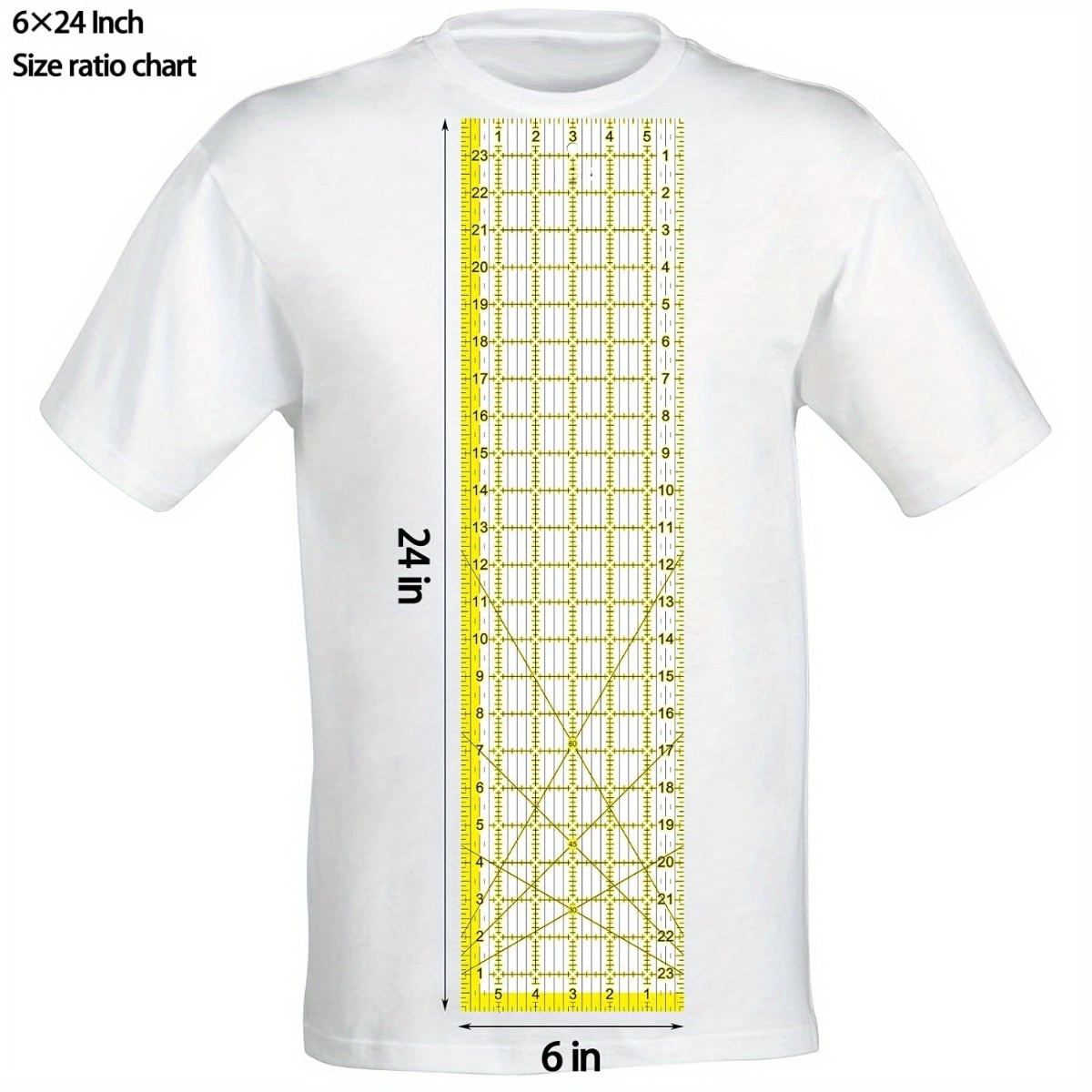 Acrylic Ruler 7 Piece Set, Non – обзор и цена Embroidery Ring Sizes