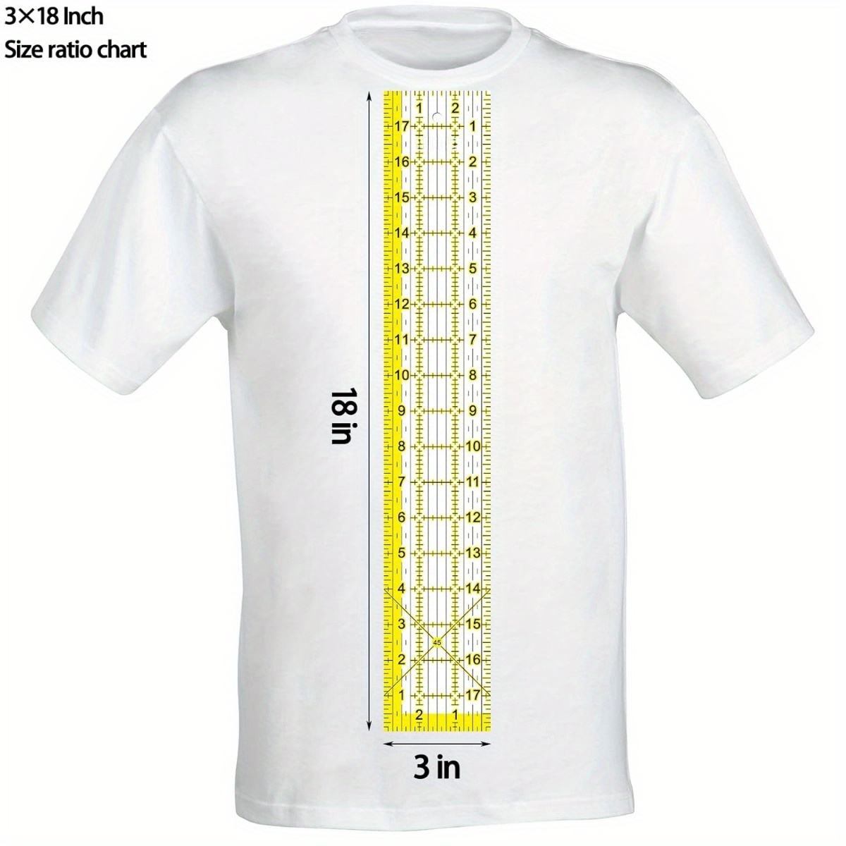 Acrylic Ruler 7 Piece Set, Non – обзор и цена Embroidery Ring Sizes