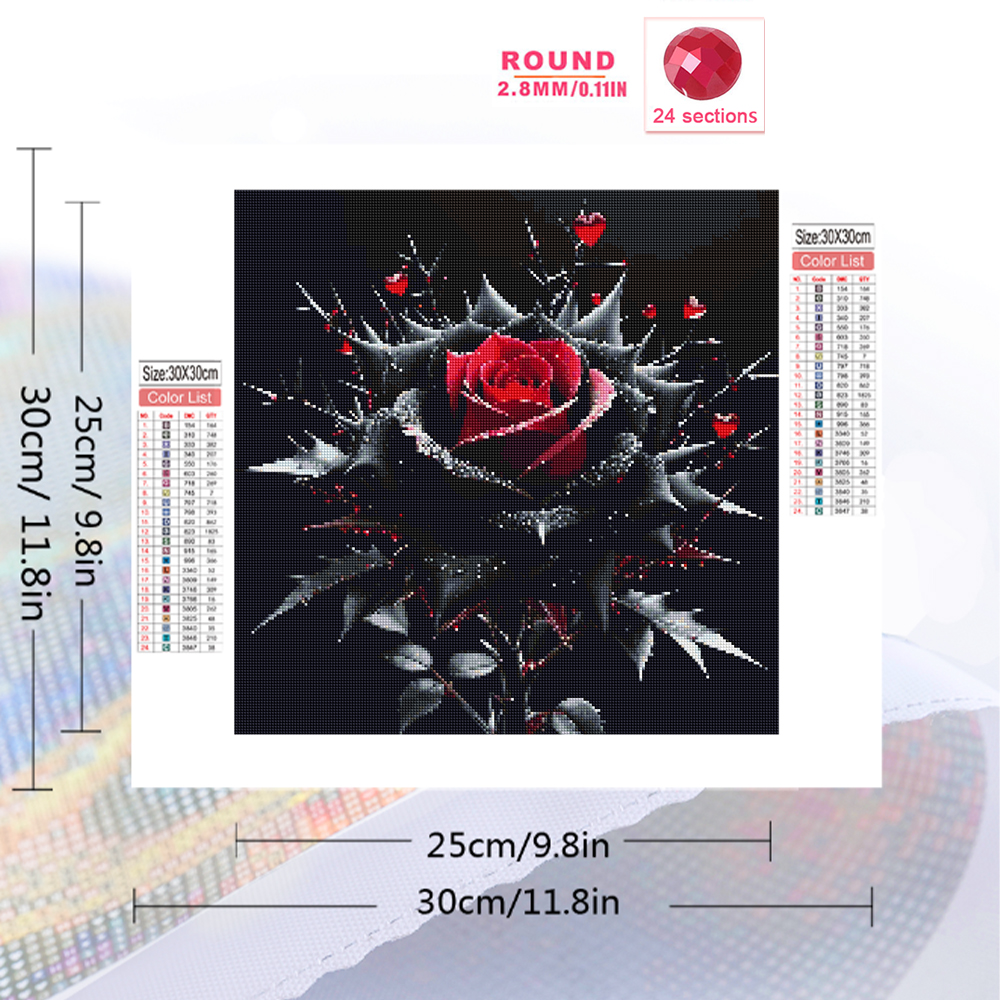 Evershine Diamond Painting Ros – обзор и цена Embroidery Rose Stitch