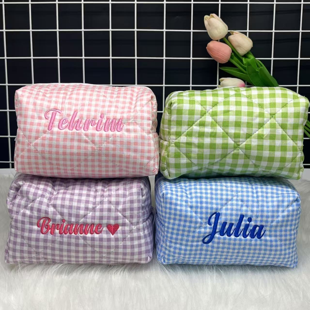 Large Capacity Striped Cosmeti – обзор и цена Embroidery Names