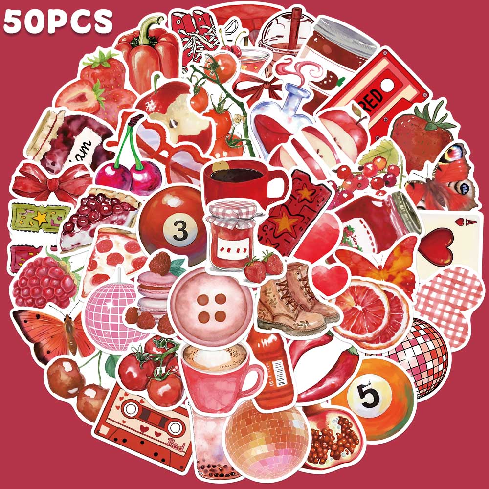50pcs Cherry Downtown Sticker  – обзор и цена Embroidery Wall Art