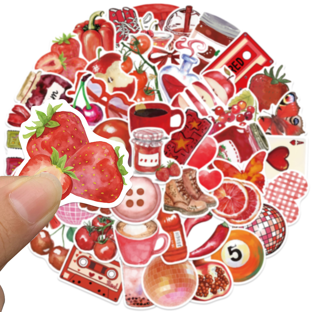 50pcs Cherry Downtown Sticker  – обзор и цена Embroidery Wall Art