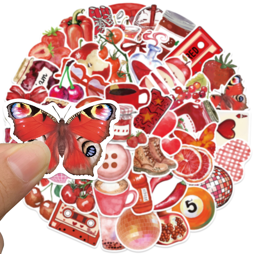 50pcs Cherry Downtown Sticker  – обзор и цена Embroidery Wall Art