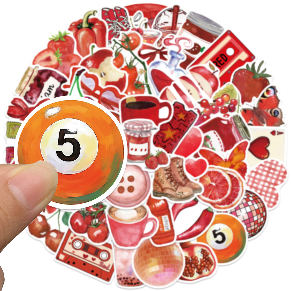 50pcs Cherry Downtown Sticker  – обзор и цена Embroidery Wall Art