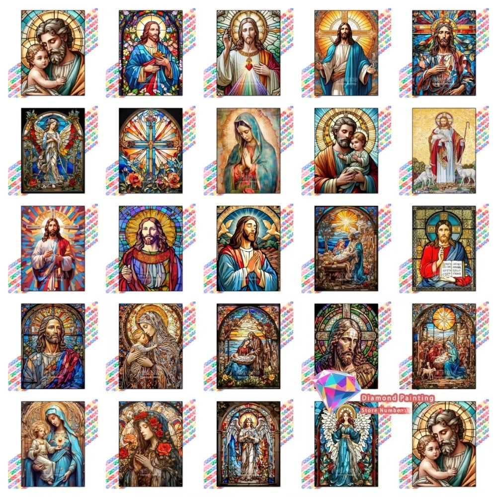 1PC frameless Easter Jesus Squ – обзор и цена Embroidery Gift Ideas