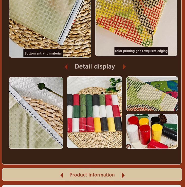 Bee latch hook kit rug canvas  – обзор и цена Printed Embroidery Kit
