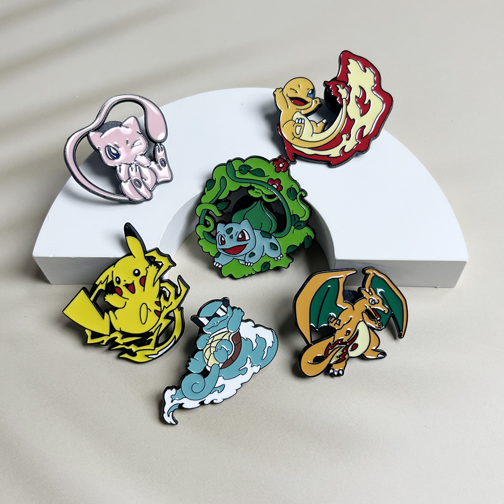 6pcs Anime Pins Set Pokemon En – обзор и цена Embroidery Wallpaper