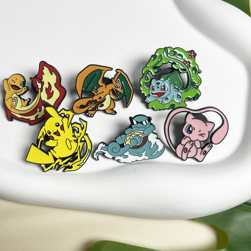 6pcs Anime Pins Set Pokemon En – обзор и цена Embroidery Wallpaper