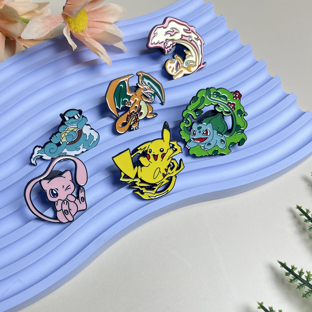 6pcs Anime Pins Set Pokemon En – обзор и цена Embroidery Wallpaper